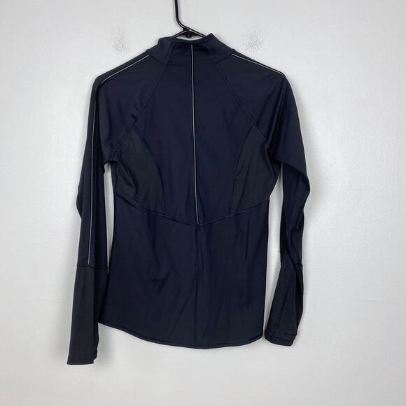 Athleta Eclipse Half Zip Pullover Reflective Running Top Long Sleeve Yoga Medium - Picture 6 of 12